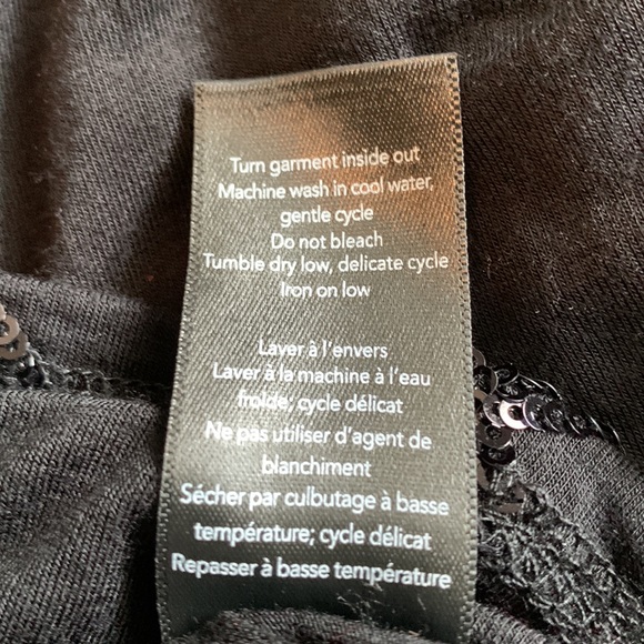 Jess black sequinned camisole-style top. - Picture 6 of 6